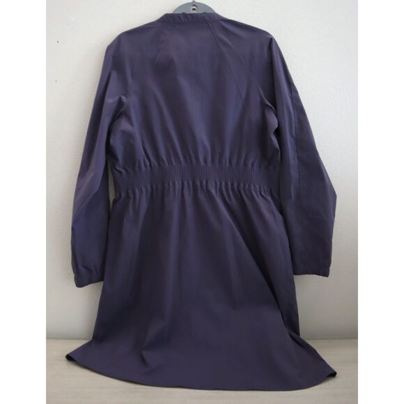 Athleta 659295-01 Women's Sz M Purple Button-Front Midi Shirt Dress - Picture 2 of 12
